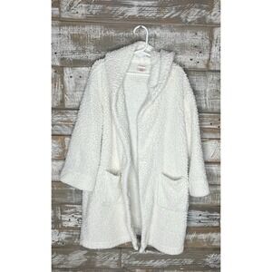 Cat & Jack kids white robe w/ eared hoodie size XS (4/5)